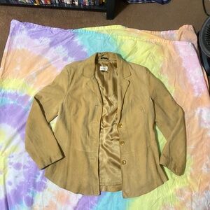 Sundance Tan authentic suede leather Blazer